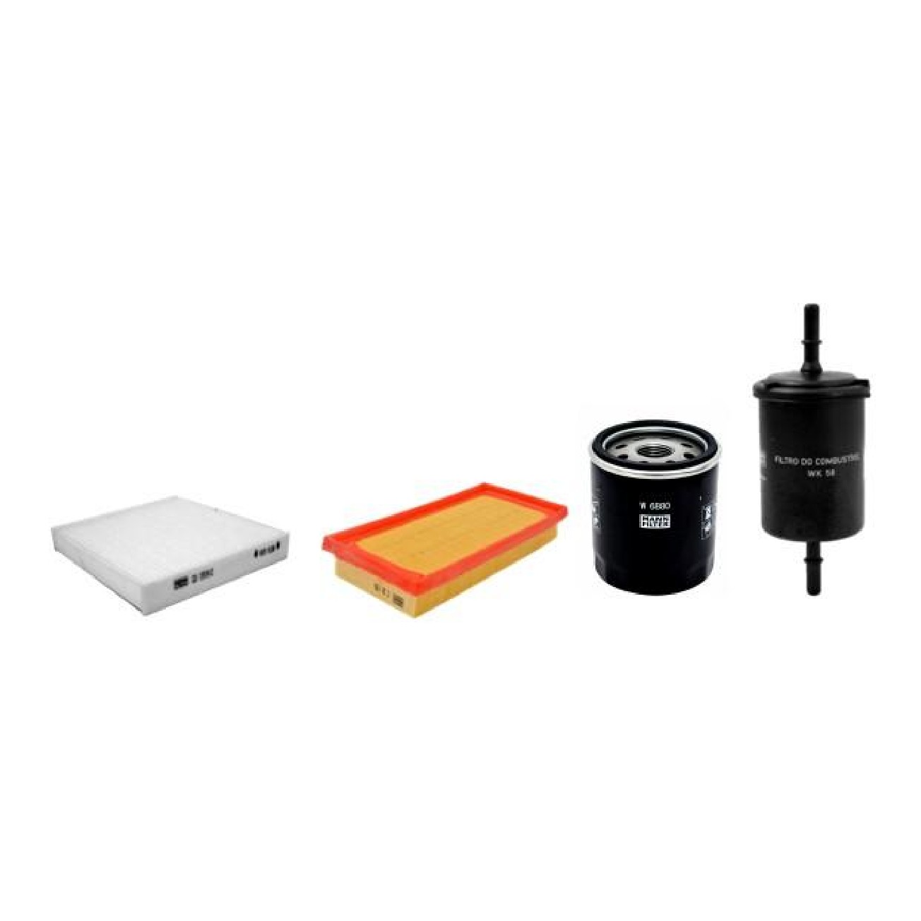 Kit de Filtros Ar Cabine Combustível Óleo para Toyota YARIS - Mann-Filter - SP11071-4