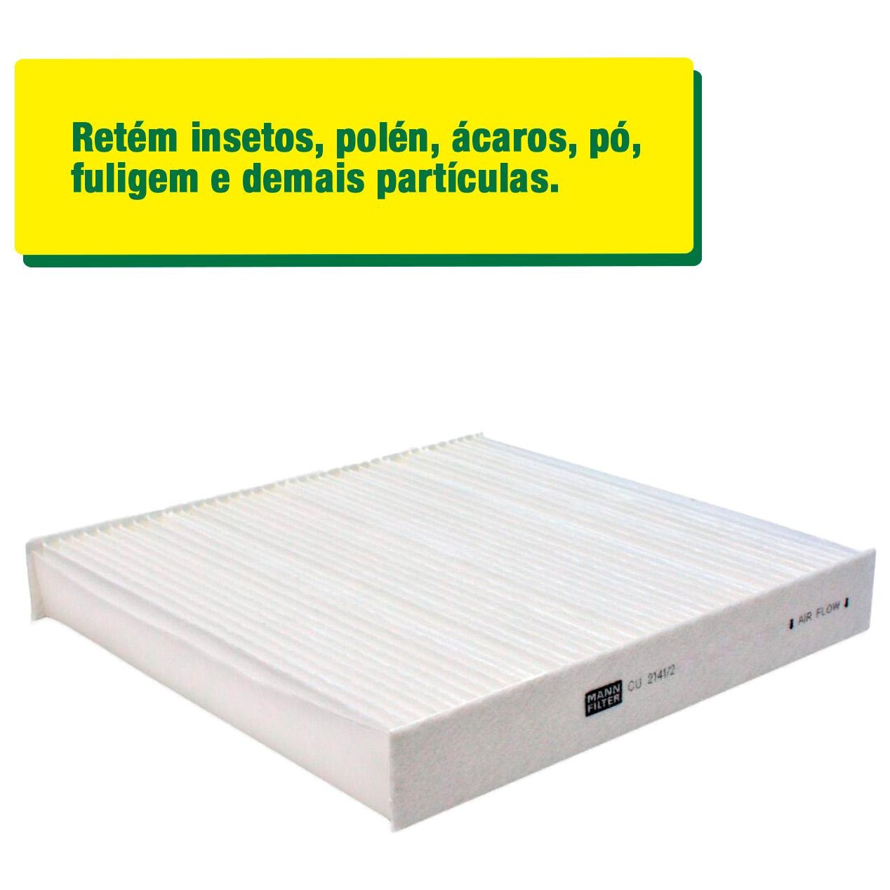 FIltro de Ar Condicionado Cabine - Mann-Filter - CU2141/2