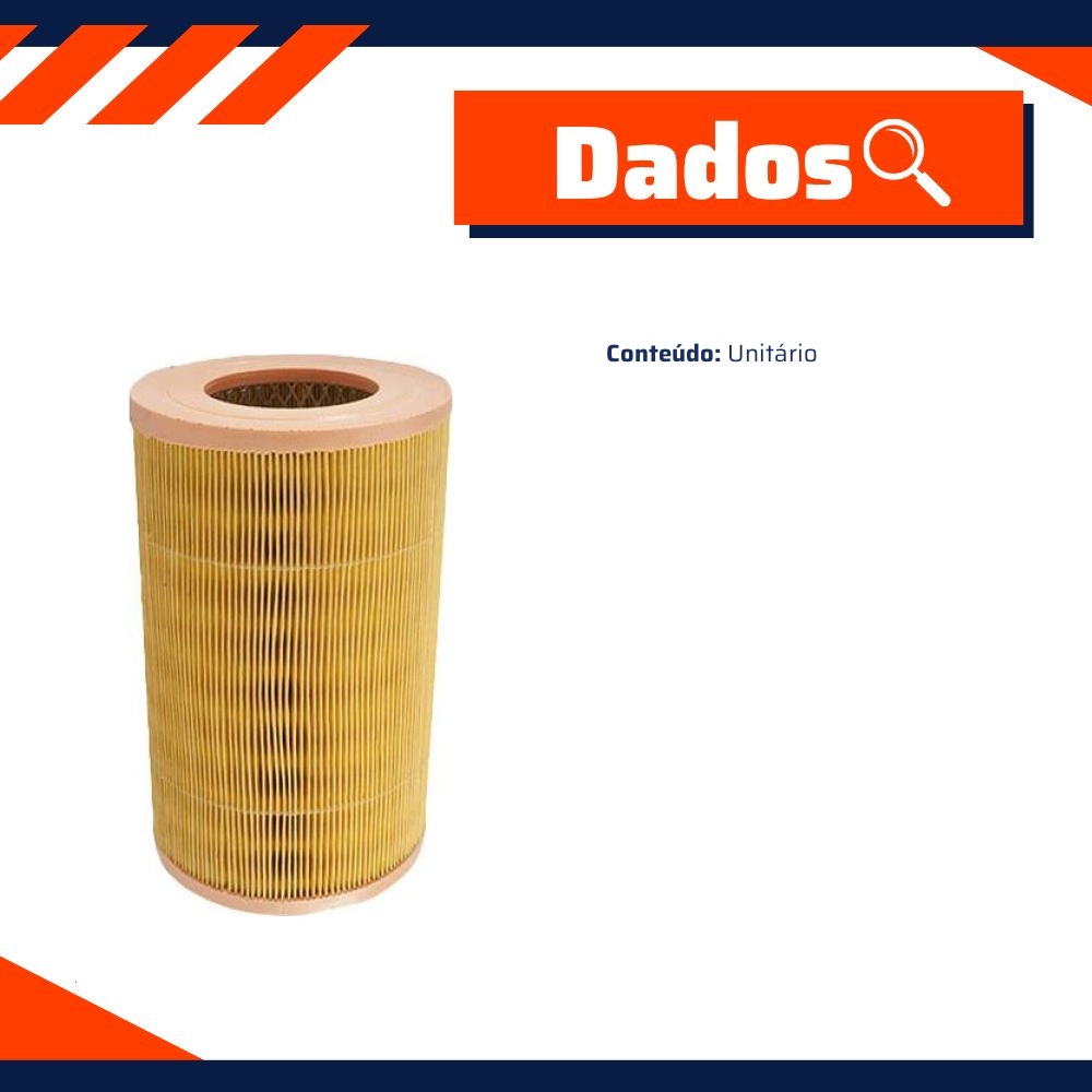 Filtro de Ar para Chevrolet S10 e Trailblazer - Wendt Parts - WAR031