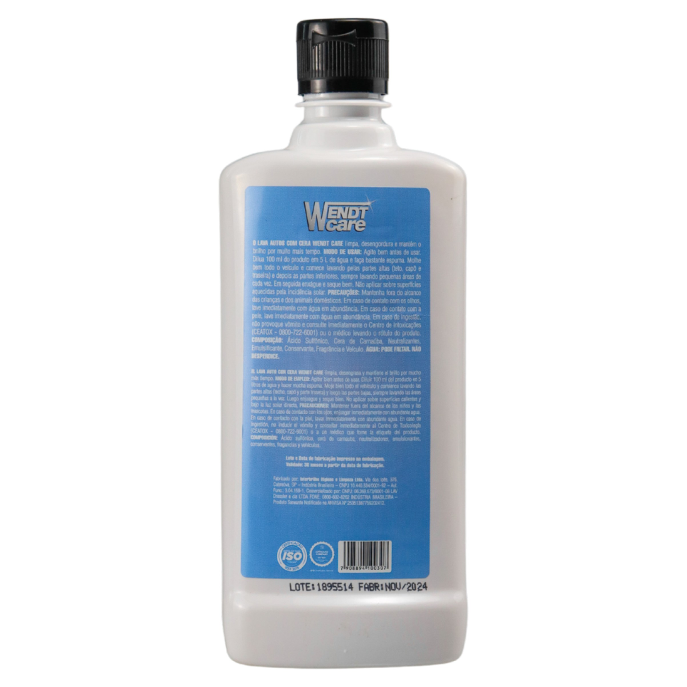 Care Lava Auto com Cera 500G - Wendt Parts - WLA/1010/500