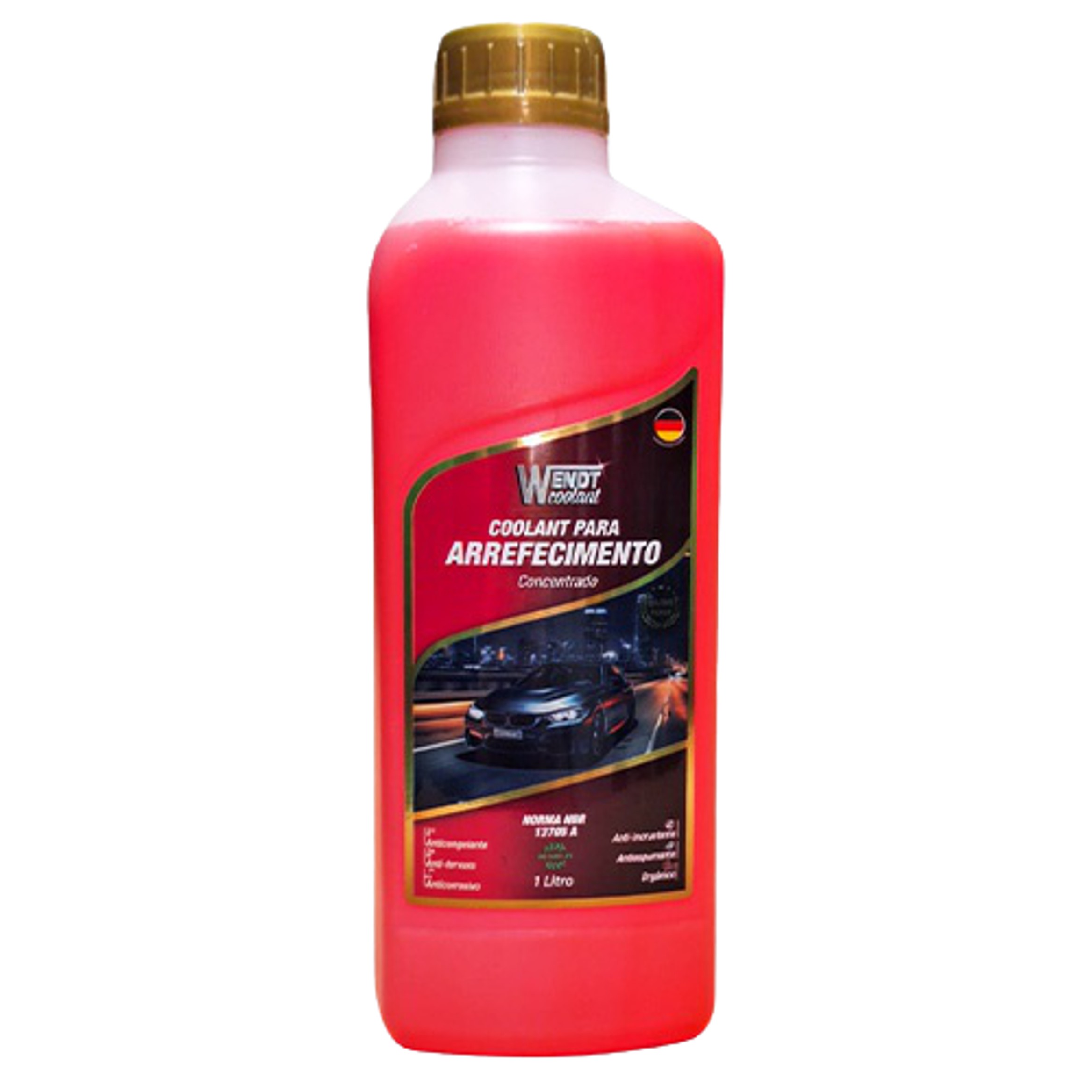 Aditivo para Radiador Coolant Bio Long Life Concentrado 1L Rosa - Wendt Parts - WNT0111