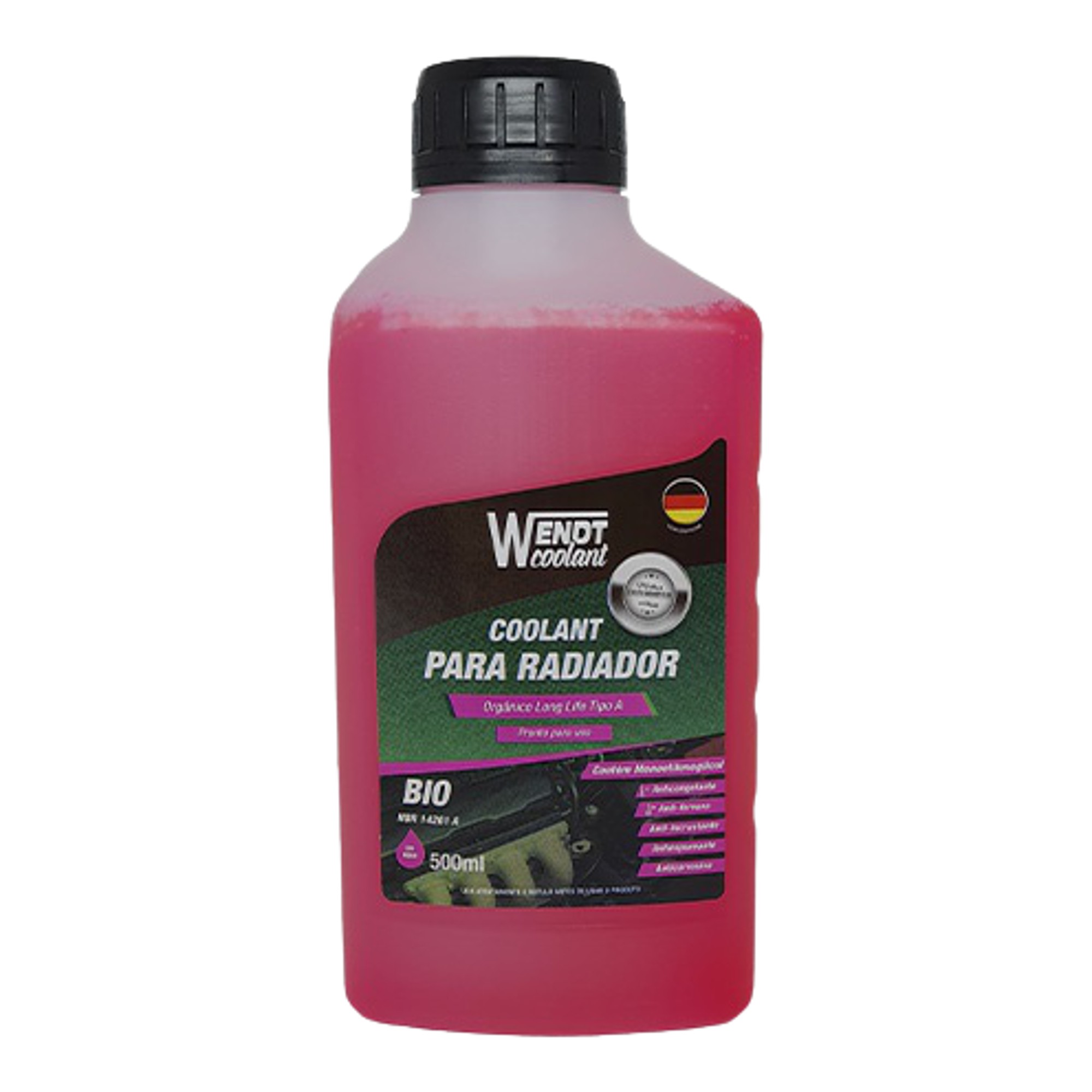 Aditivo para Radiador Coolant Bio Long Life Pronto para Uso Orgânico Rosa - Wendt Parts - WNT0031