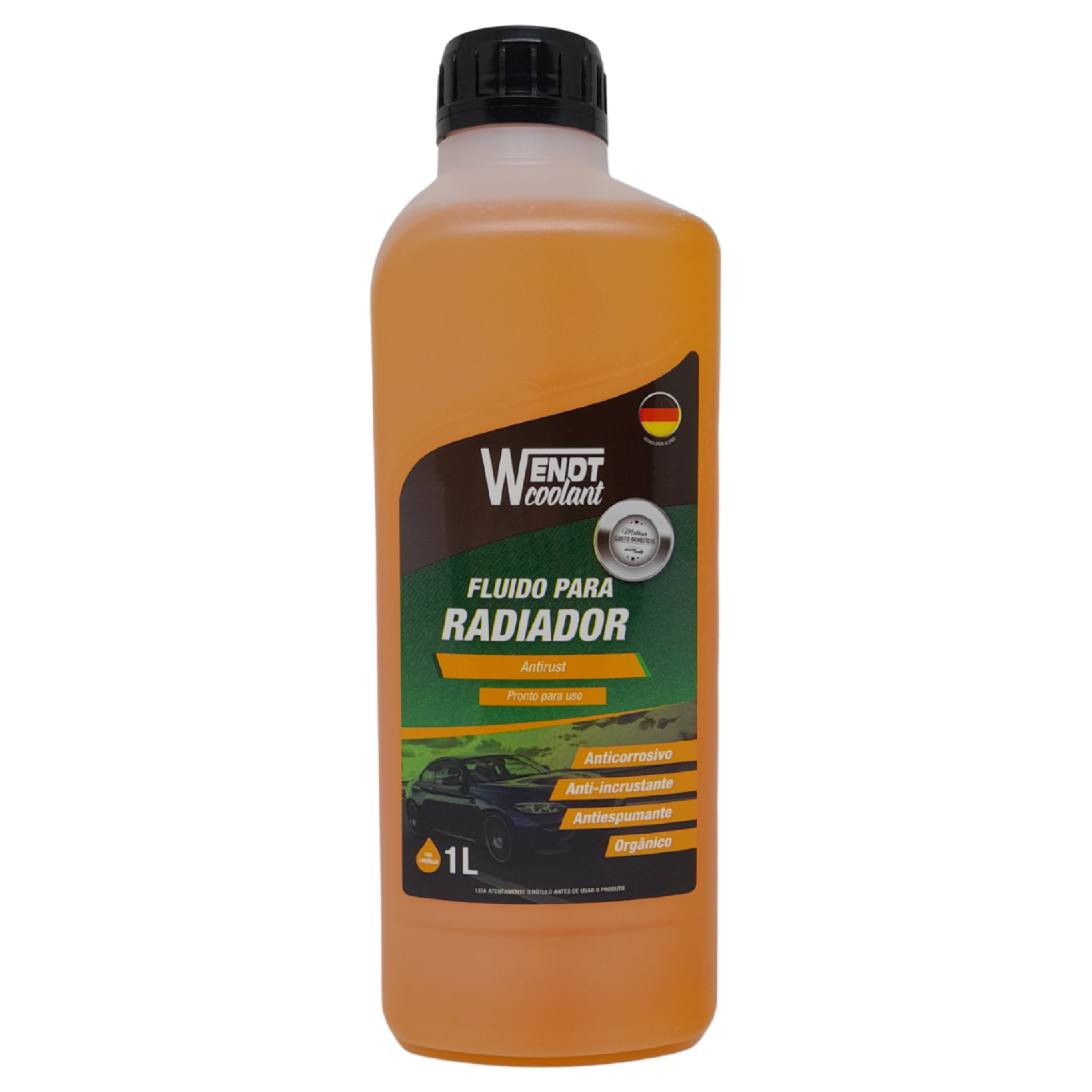 Aditivo para Radiador Antirust 1L Pronto para Uso Orgânico Laranja - Wendt Parts - WNT0005