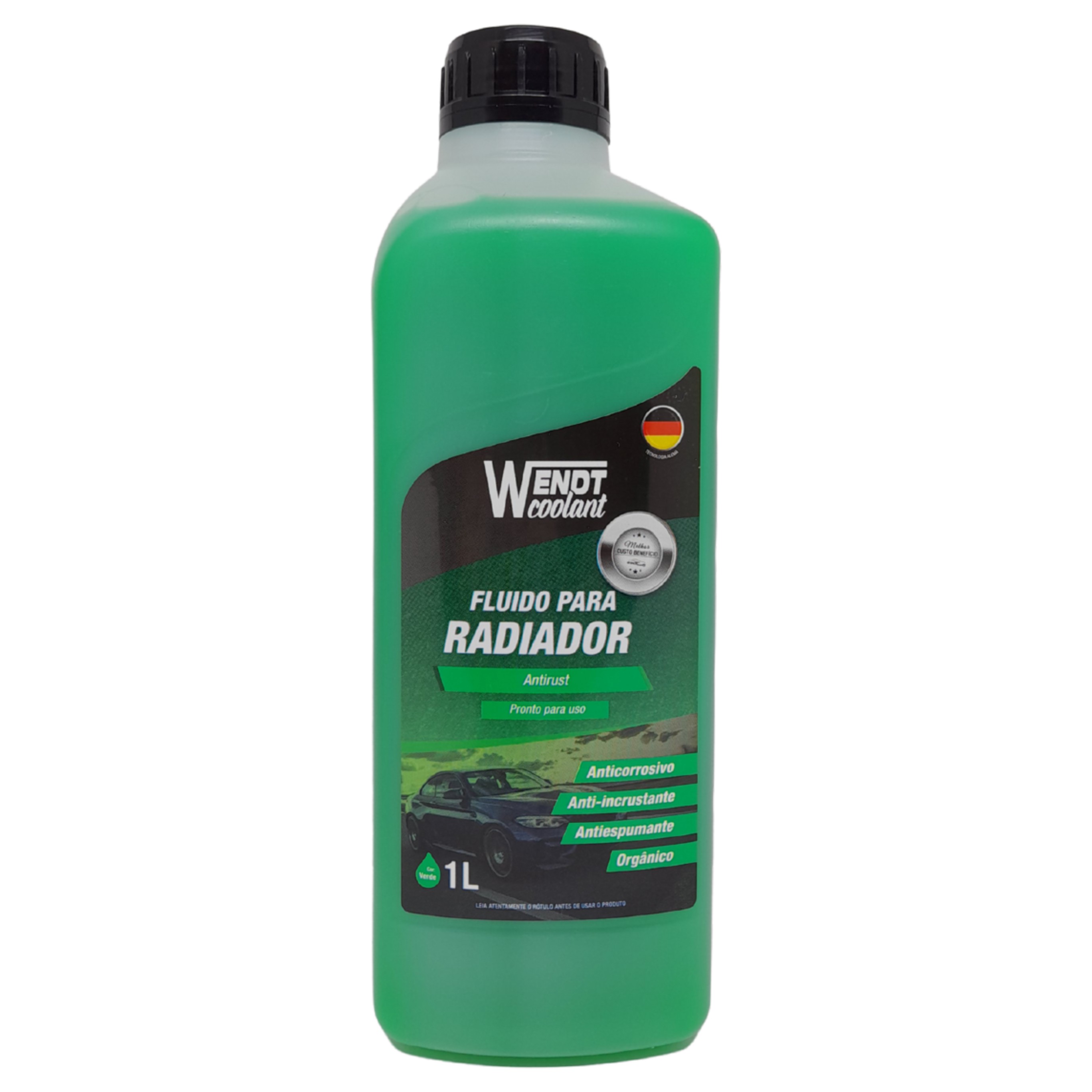 Aditivo para Radiador Antirust 1L Pronto para Uso Orgânico Verde - Wendt Parts - WNT0002