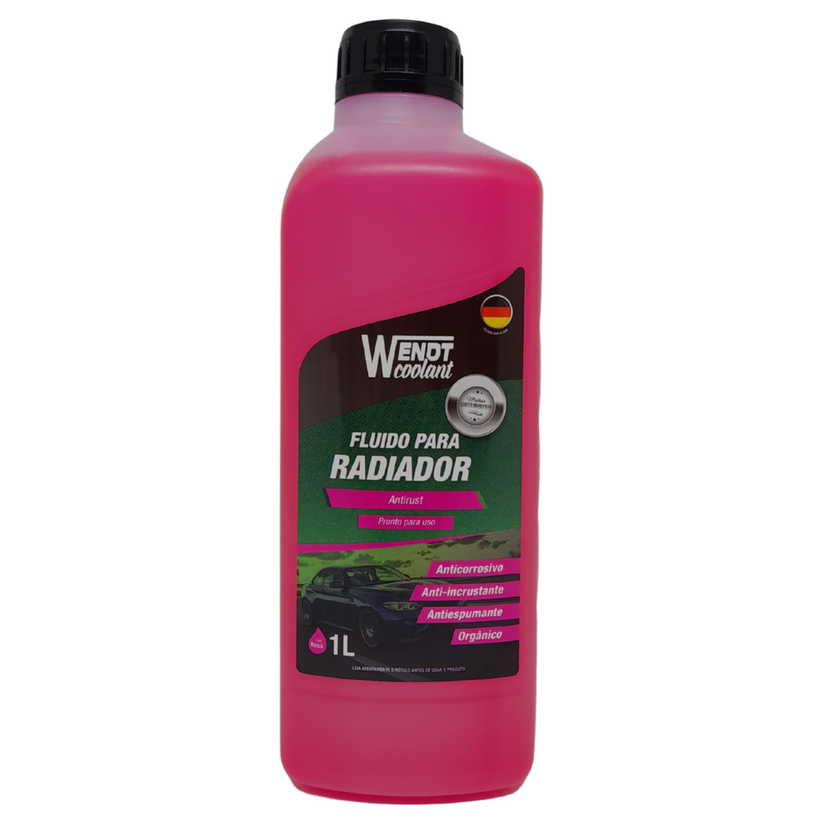 Aditivo para Radiador Antirust 1L Pronto para Uso Orgânico Rosa - Wendt Parts - WNT0001