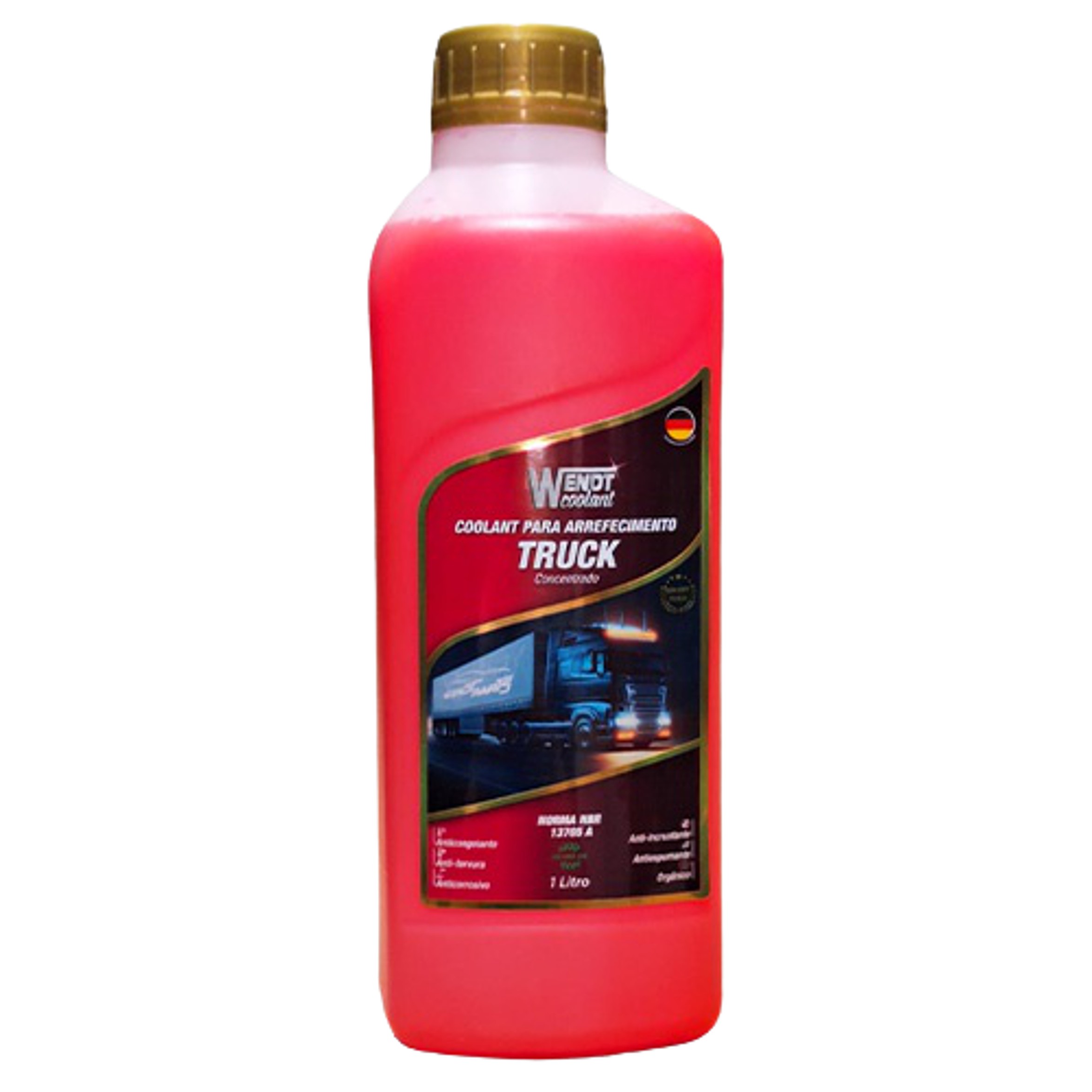 Aditivo para Radiador Coolant Truck Bio Long Life Concentrado 1L Rosa - Wendt Parts - WNT0121