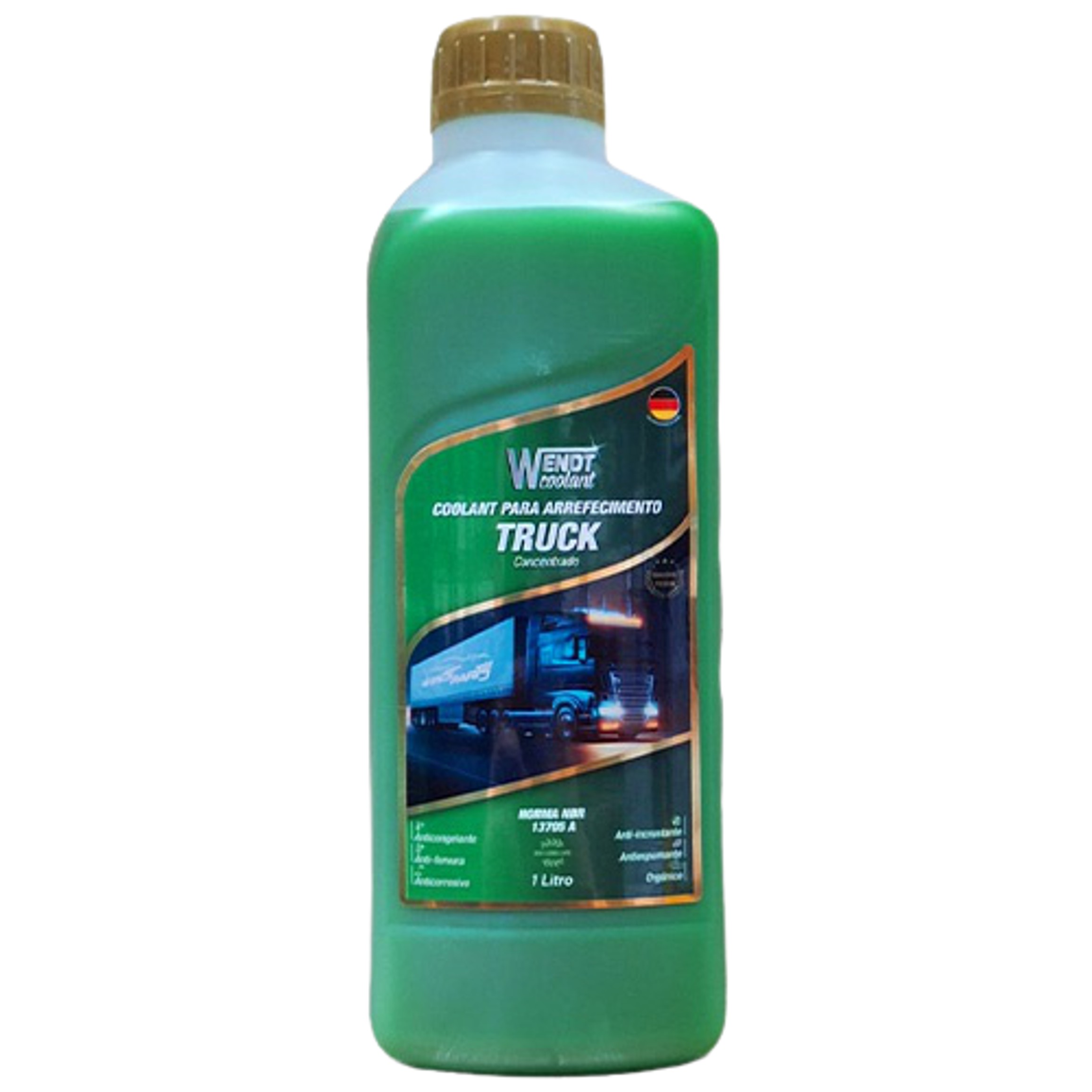 Aditivo para Radiador Coolant Truck Bio Long Life Concentrado 1L Verde - Wendt Parts - WNT0122
