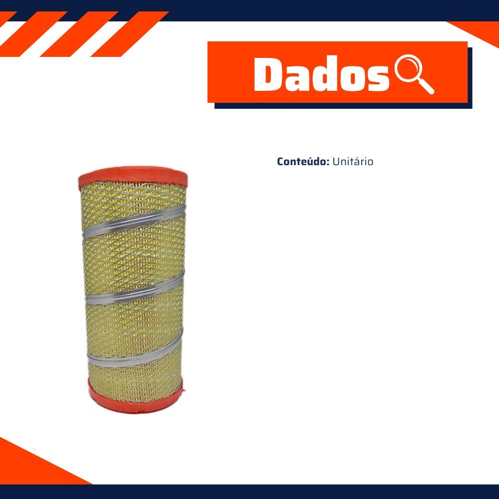 Filtro de Ar para Iveco Daily 35.13 - Wendt Parts - WAR1058
