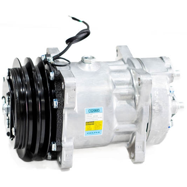 Compressor Ar Condicionado 12V Polia 132mm 2PK para Volvo FL10 FL320 1995 a 1998 - Delphi - CS20683