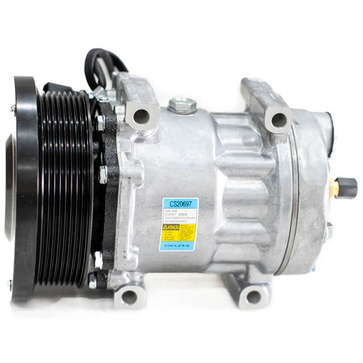 Compressor Ar Condicionado para Adaptação 24V Polia 133mm 8PK Horário - Delphi - CS20697