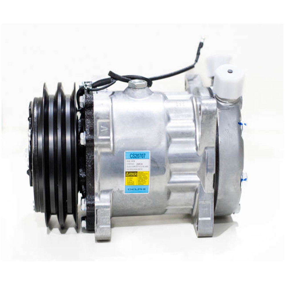 Compressor Ar Condicionado para Adaptação 12V Polia 132mm 2PK Horário - Delphi - CS20707