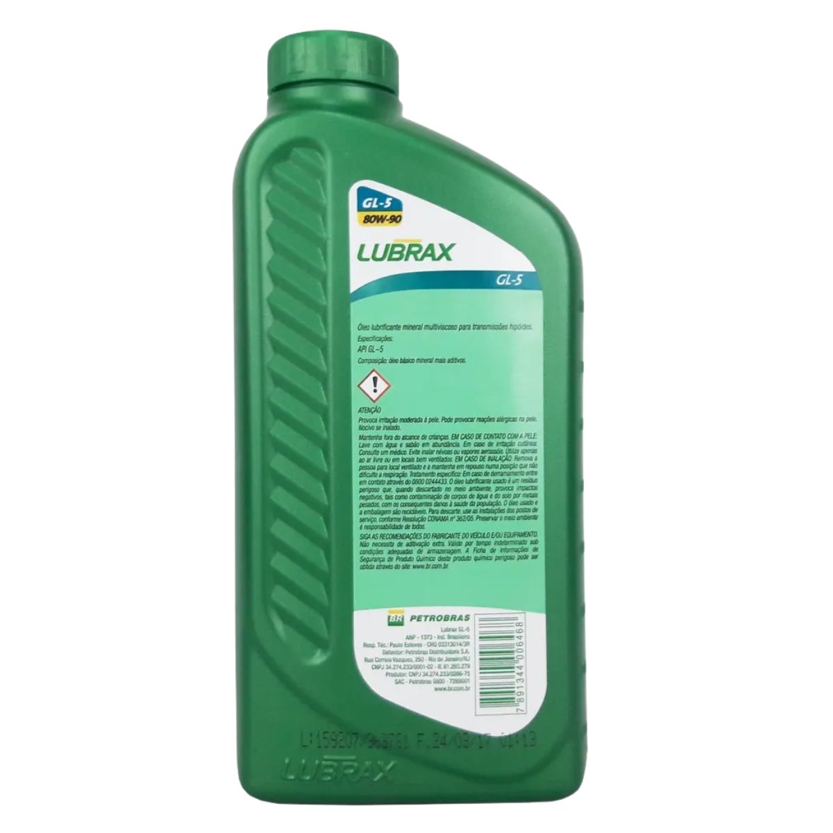 Óleo de Transmissão GL-5 80W90 Mineral 1L - Lubrax - 1001951