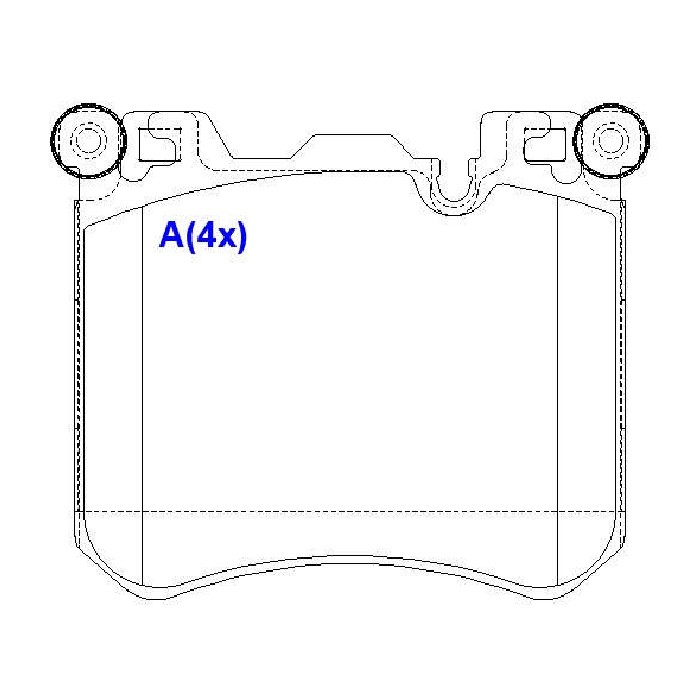 Jogo de Pastilhas de Freio Dianteira para BMW X5 e X6 - Syl - 2075