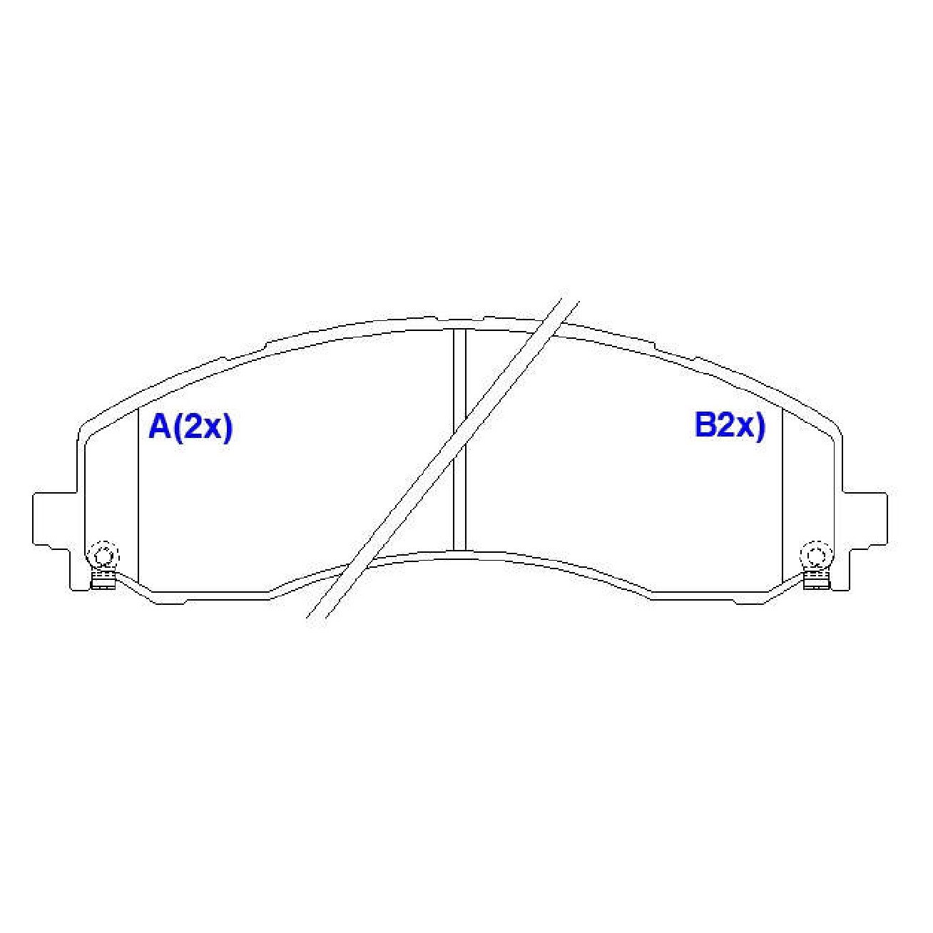 Jogo de Pastilhas de Freio Dianteira para Dodge RAM 2500 e RAM 3500 - Syl - 3134