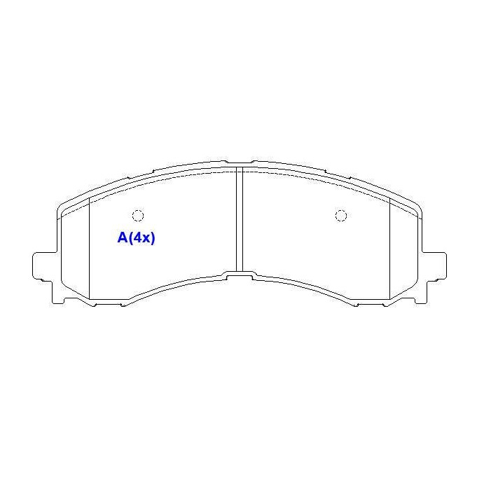 Jogo de Pastilhas de Freio Dianteira para Ford F-150 - Syl - 4231