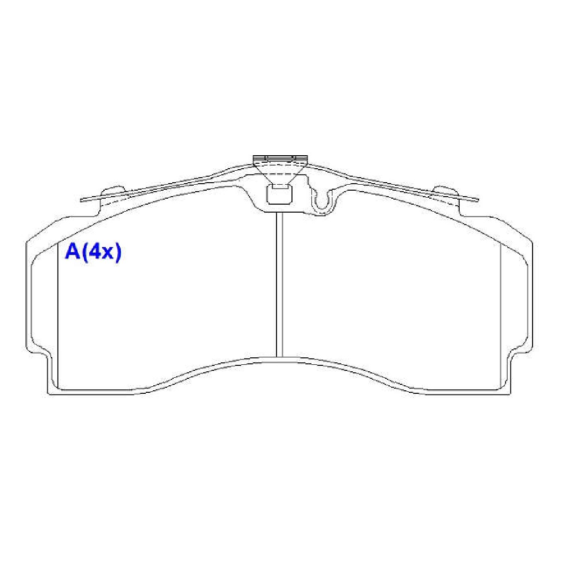 Jogo de Pastilhas de Freio Dianteira para Scania K360 - Syl - 4300