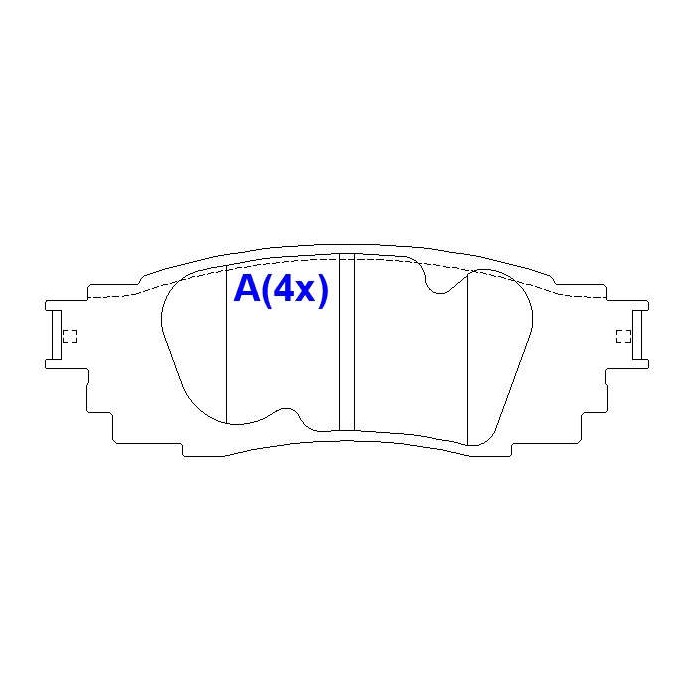 Jogo de Pastilhas de Freio Traseira para Toyota Camry e RAV4 - Syl - 4385