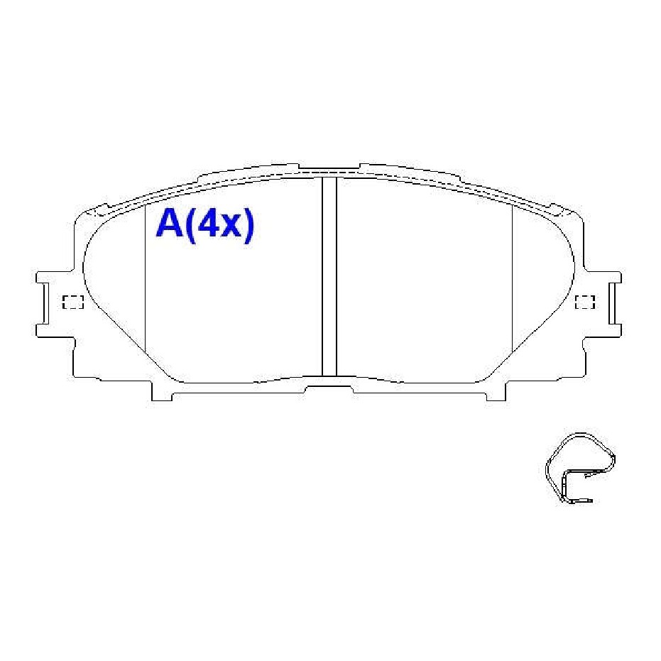 Jogo de Pastilhas de Freio Dianteira para Lifan 530 e Toyota Prius - Syl - 5255