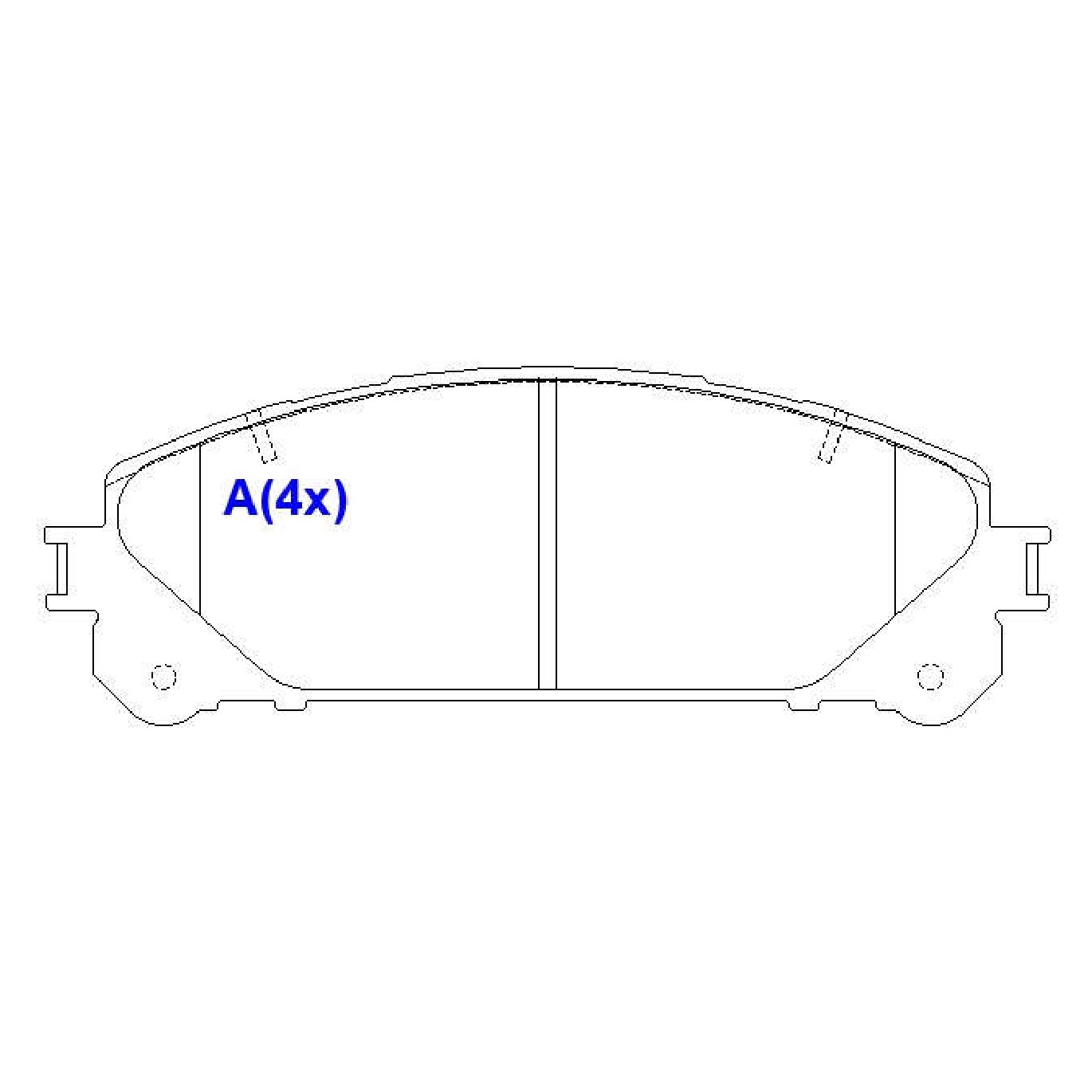 Jogo de Pastilhas de Freio Dianteira para Toyota RAV4 - Syl - 5258