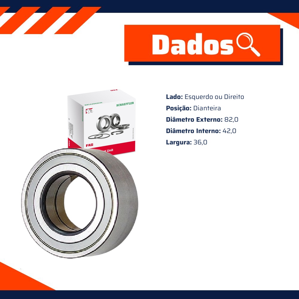 Rolamento de Roda Dianteiro - FAG - 805949