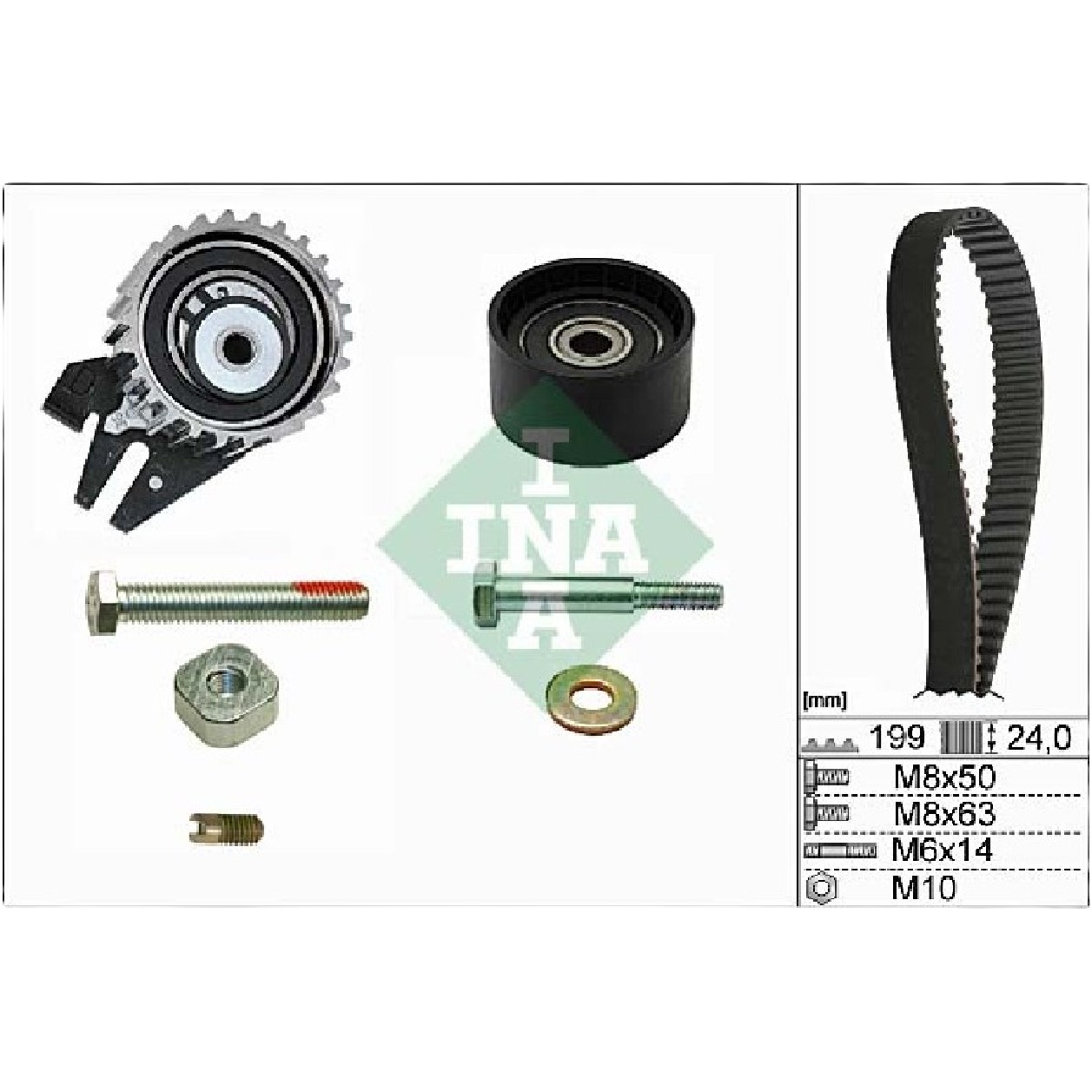 Kit Correia Dentada Sincronizadora com Tensor - INA - 530 0562 10