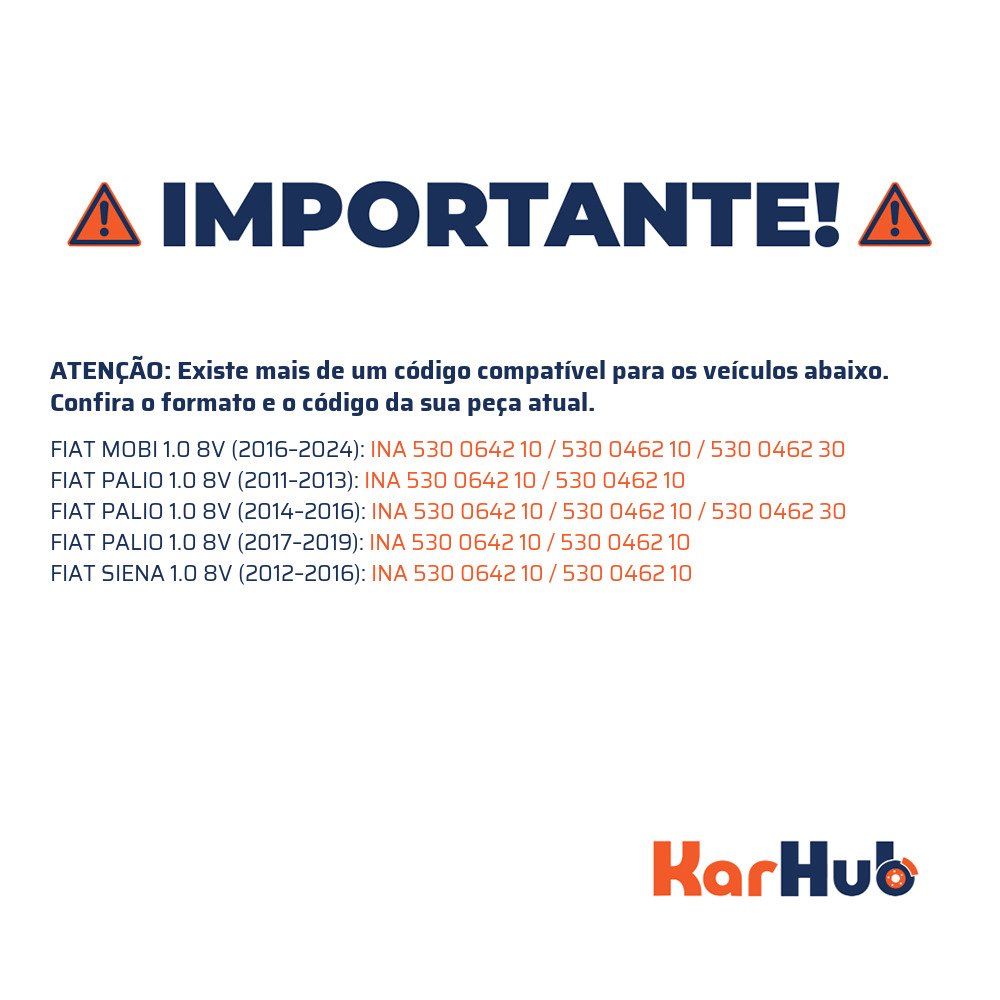 Kit Correia Dentada Sincronizadora com Tensor - INA - 530 0642 10