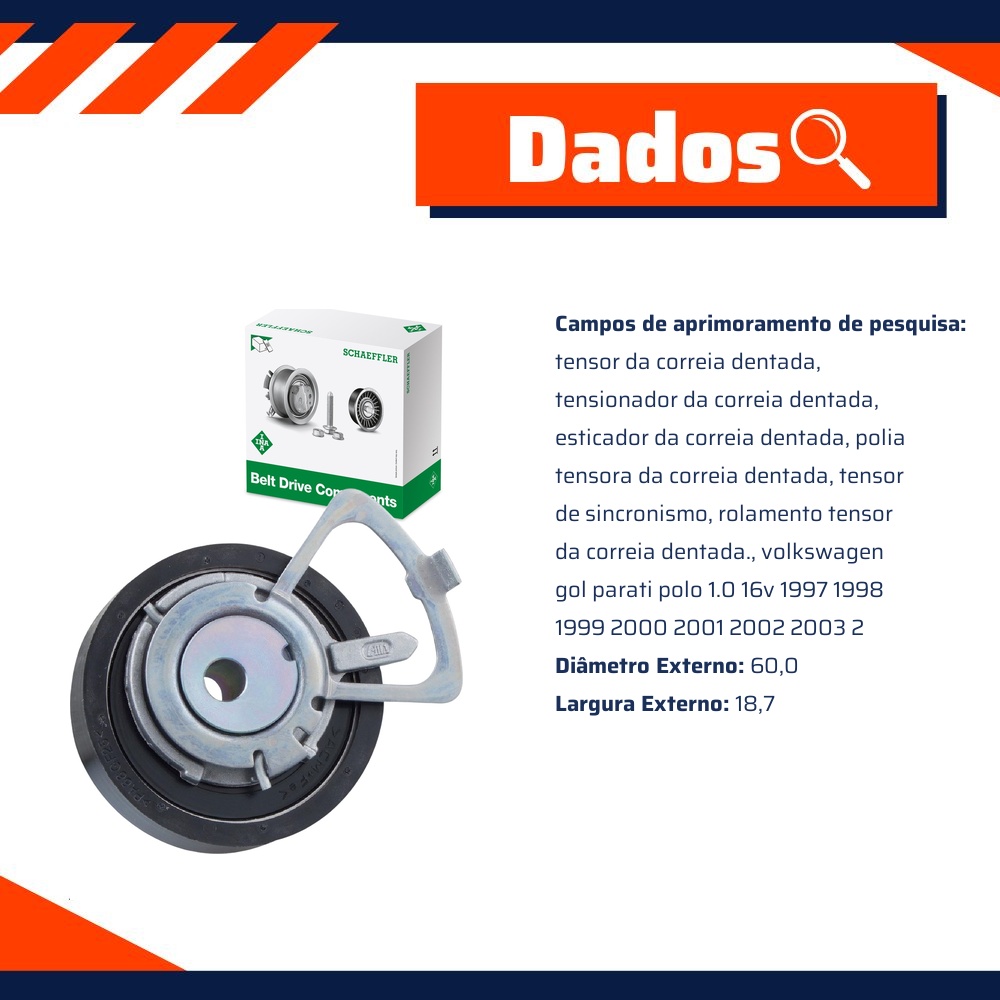 Tensor da Correia Dentada - INA - 531 0339 10