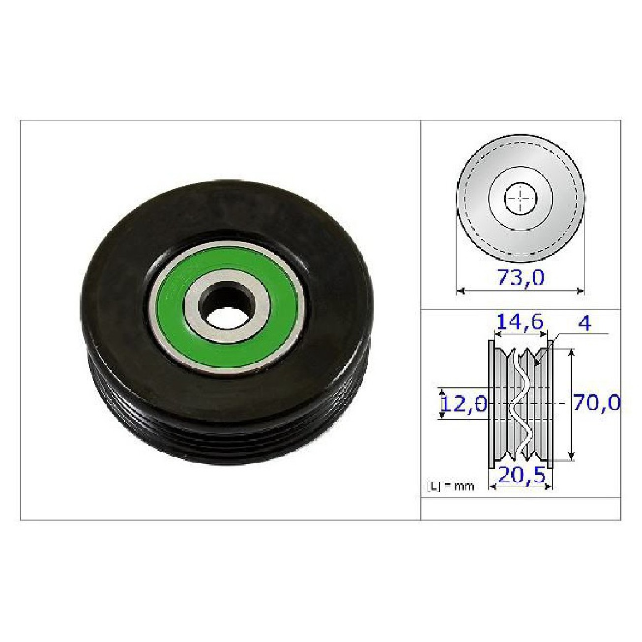 Polia Tensora - INA - 531 0852 10