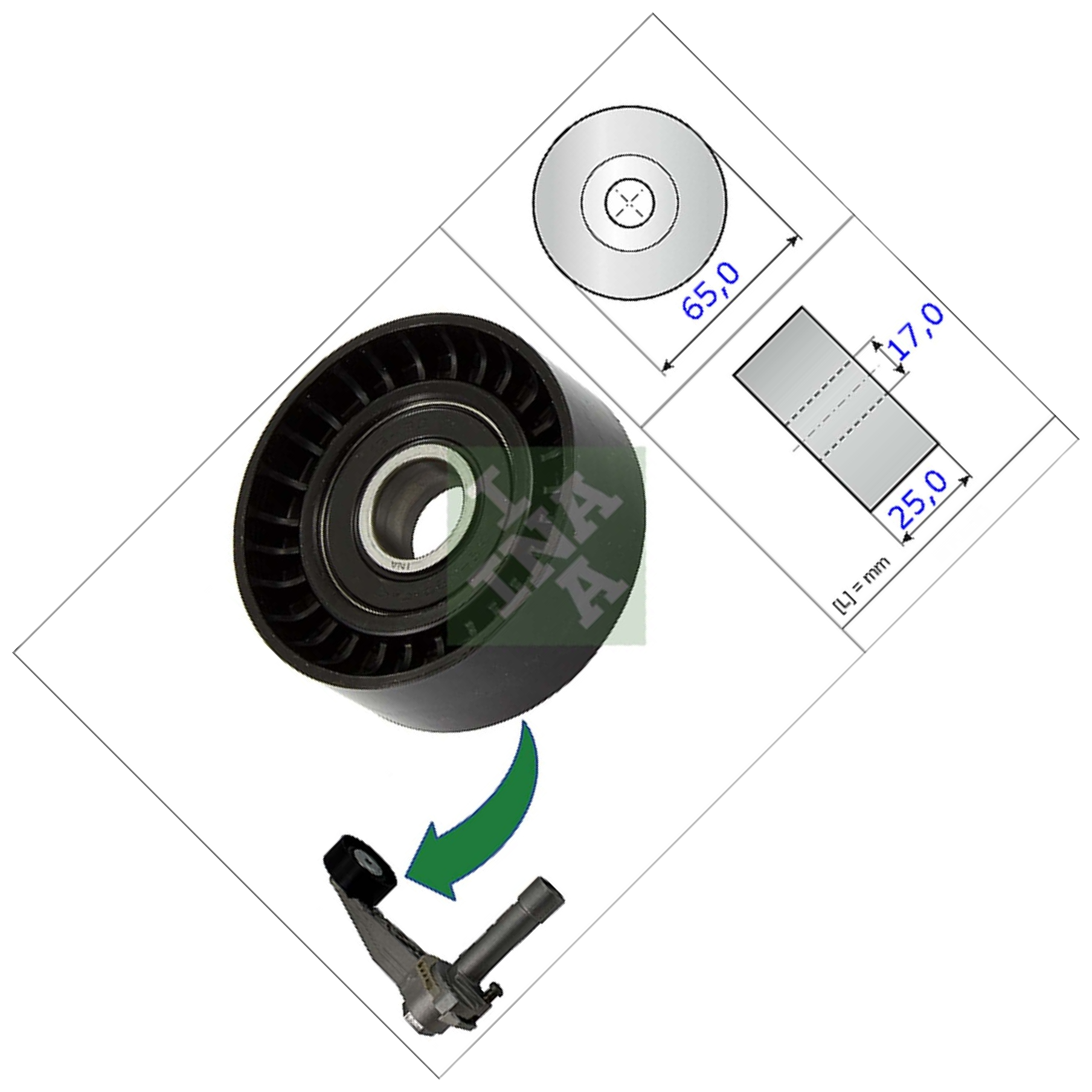 Polia Tensora - INA - 531 0866 10