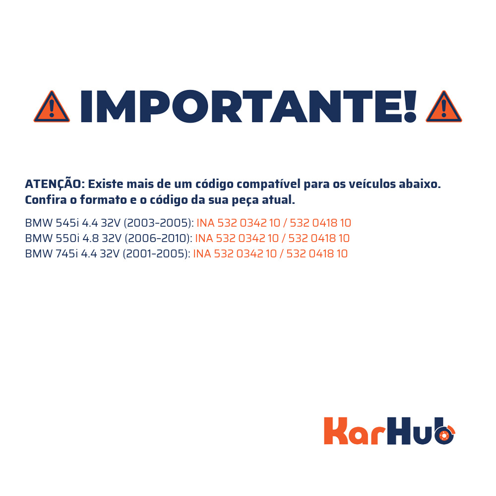 Polia da Correia Dentada - INA - 532 0342 10