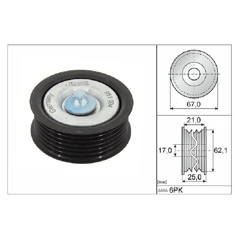 Polia da Correia Dentada - INA - 532 0629 10