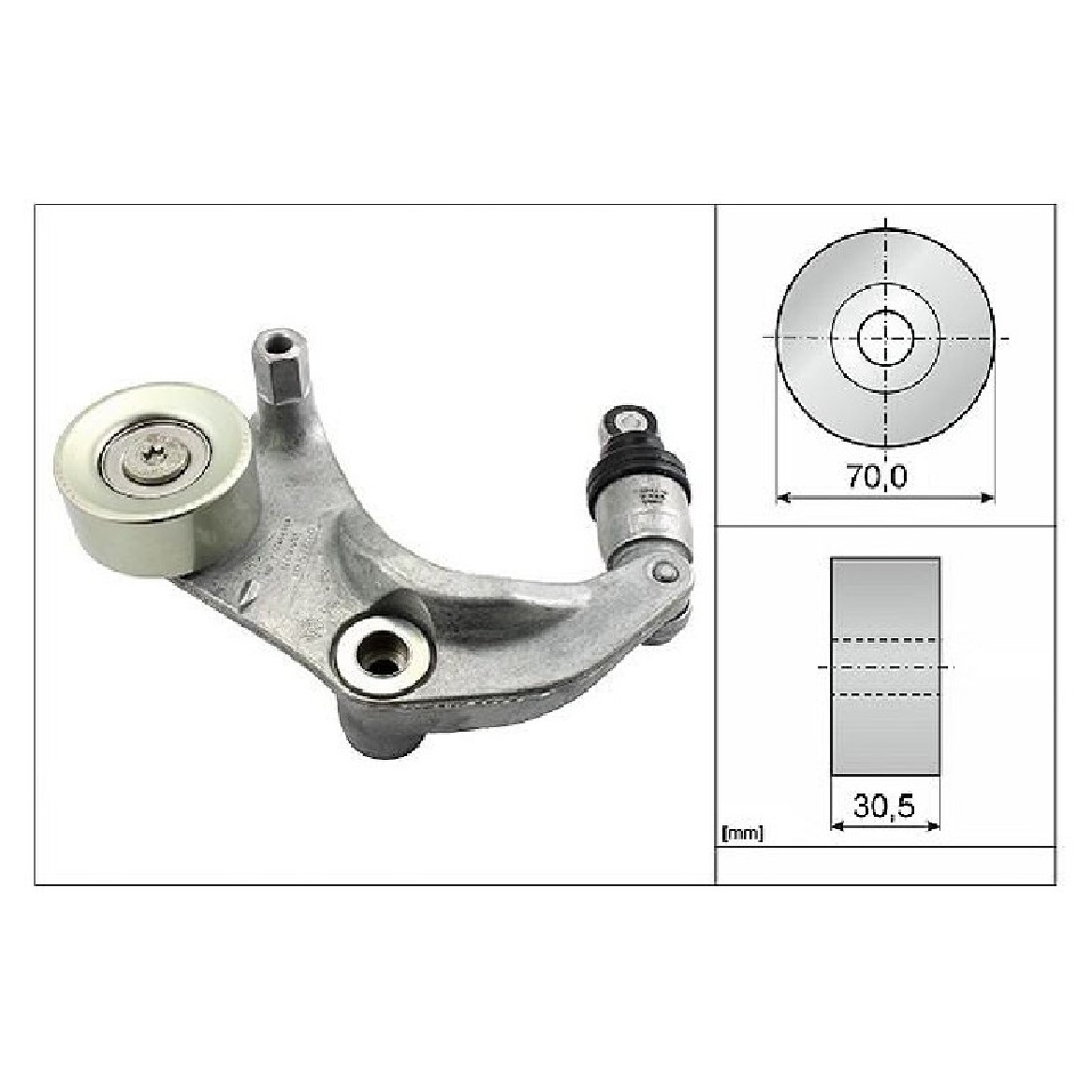 Tensor Correia Alternador para Honda Civic - INA - 534 0251 10