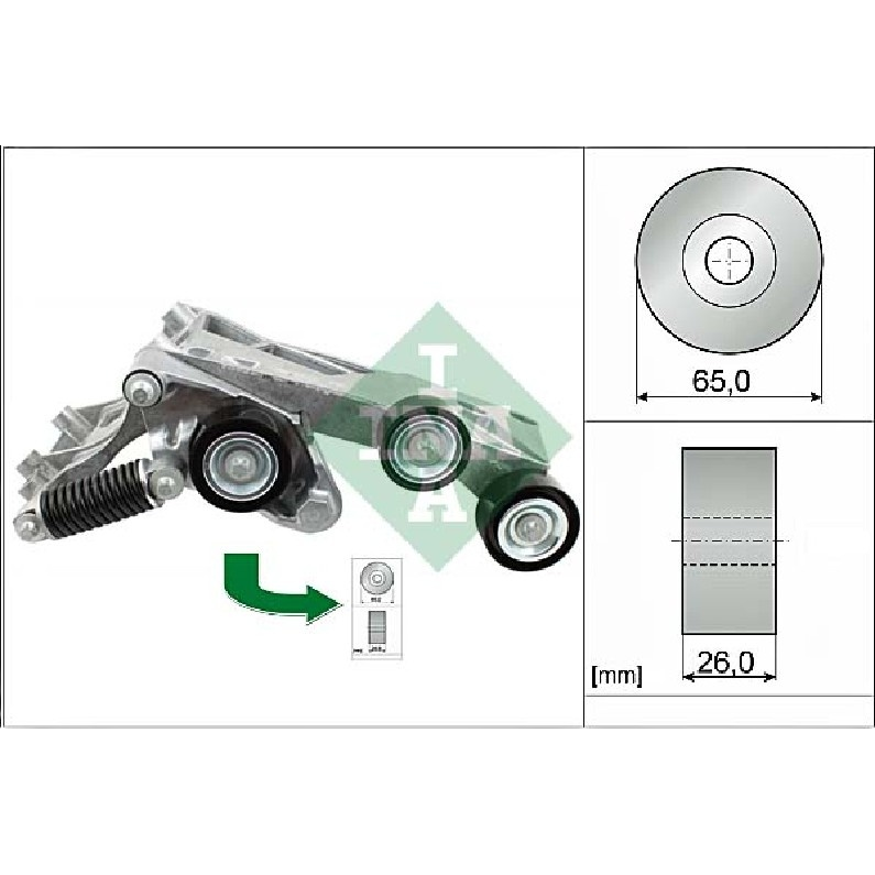 Tensor Correia Alternador para Mercedes-Benz B 180 - INA - 534 0446 10