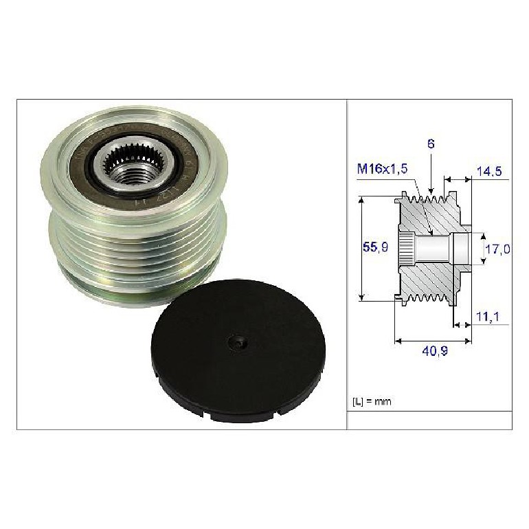 Polia do Alternador - INA - 535 0012 10