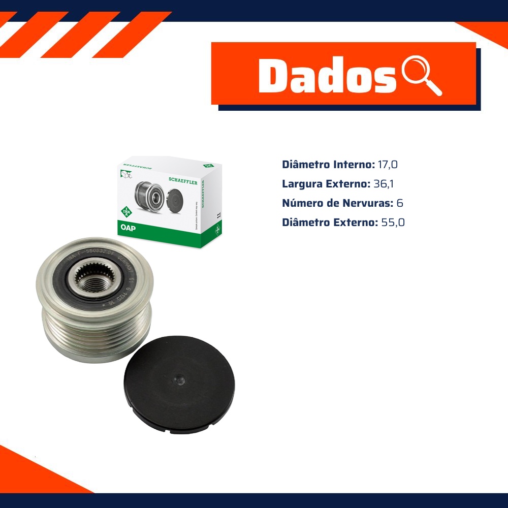 Polia do Alternador - INA - 535 0103 10
