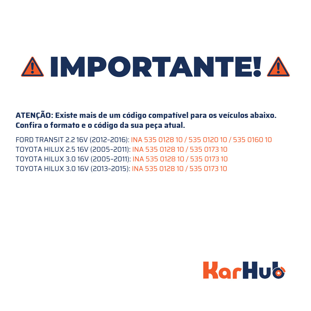 Polia do Alternador - INA - 535 0128 10