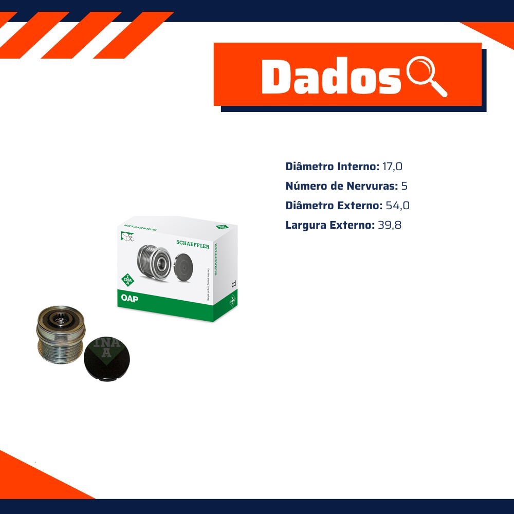 Polia do Alternador - INA - 535 0171 10