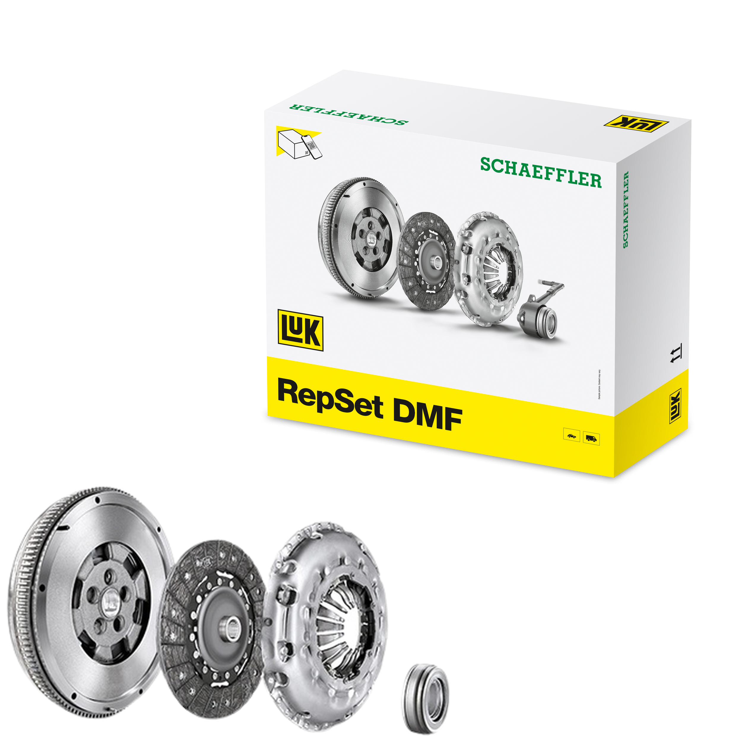 Kit de Embreagem com Volante, Disco, Platô e Rolamento para Nissan Frontier - LuK - 600 0209 00