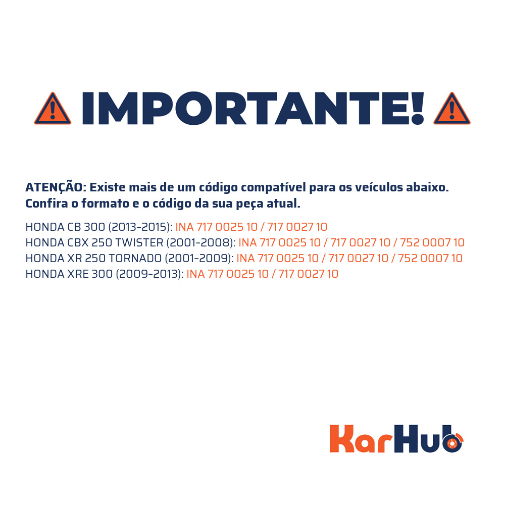 Rolamento da Coluna de Direção - INA - 717 0025 10