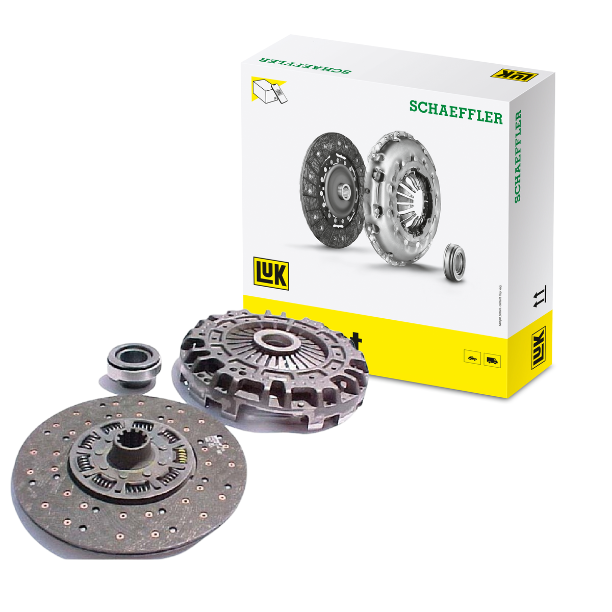 Kit de Embreagem com Disco, Platô e Rolamento para Mercedes-Benz OF-1417 e OF-1620 - LuK - 635 3501 00