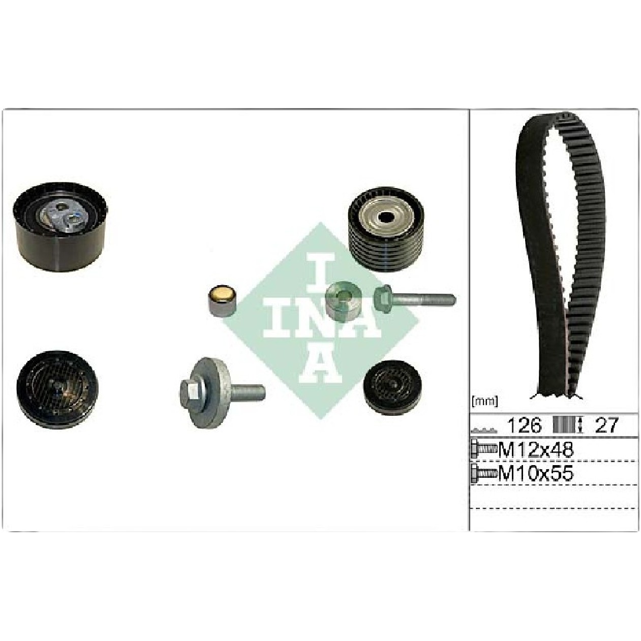 Kit Correia Dentada Sincronizadora com Tensor - INA - 530 0638 10