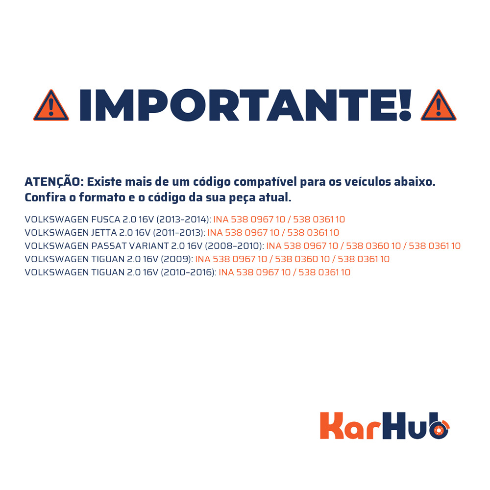 Bomba d'água - INA - 538 0967 10