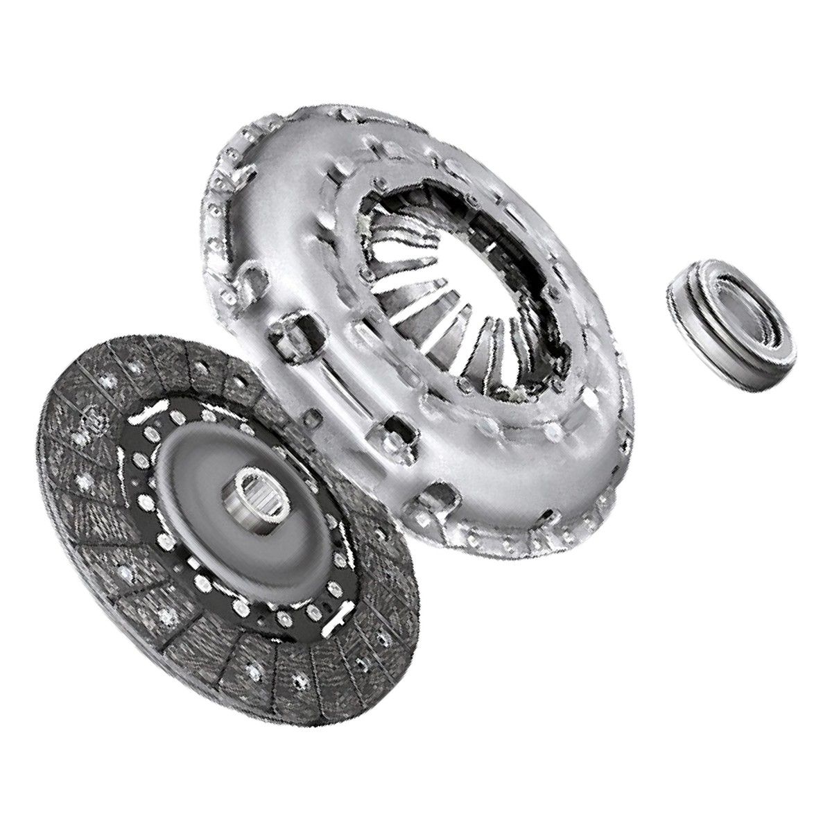 Kit de Embreagem com Disco, Platô e Rolamento para Citroen Jumpy e Peugeot Expert - LuK - 624 3947 00