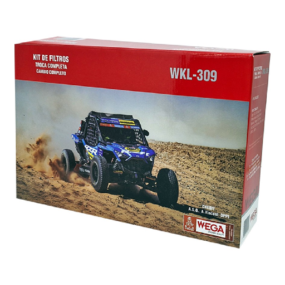 Kit Filtros de Ar Combustível Óleo e Cabine - Wega - WKL-309