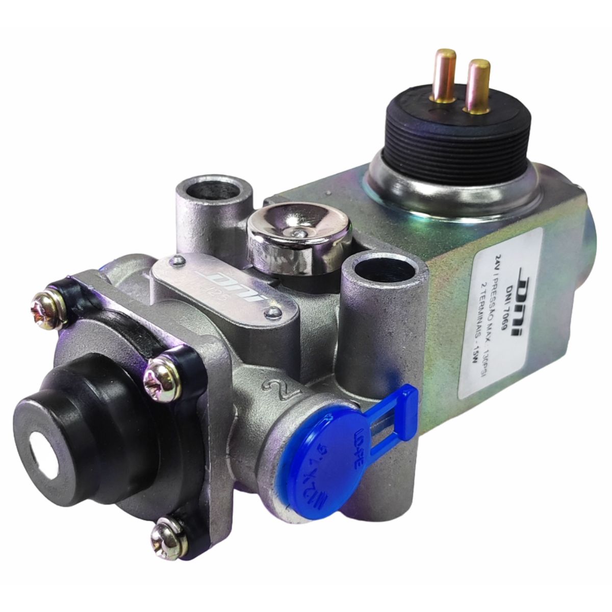 Válvula Solenoide 24V 2 terminais - DNI - DNI7069