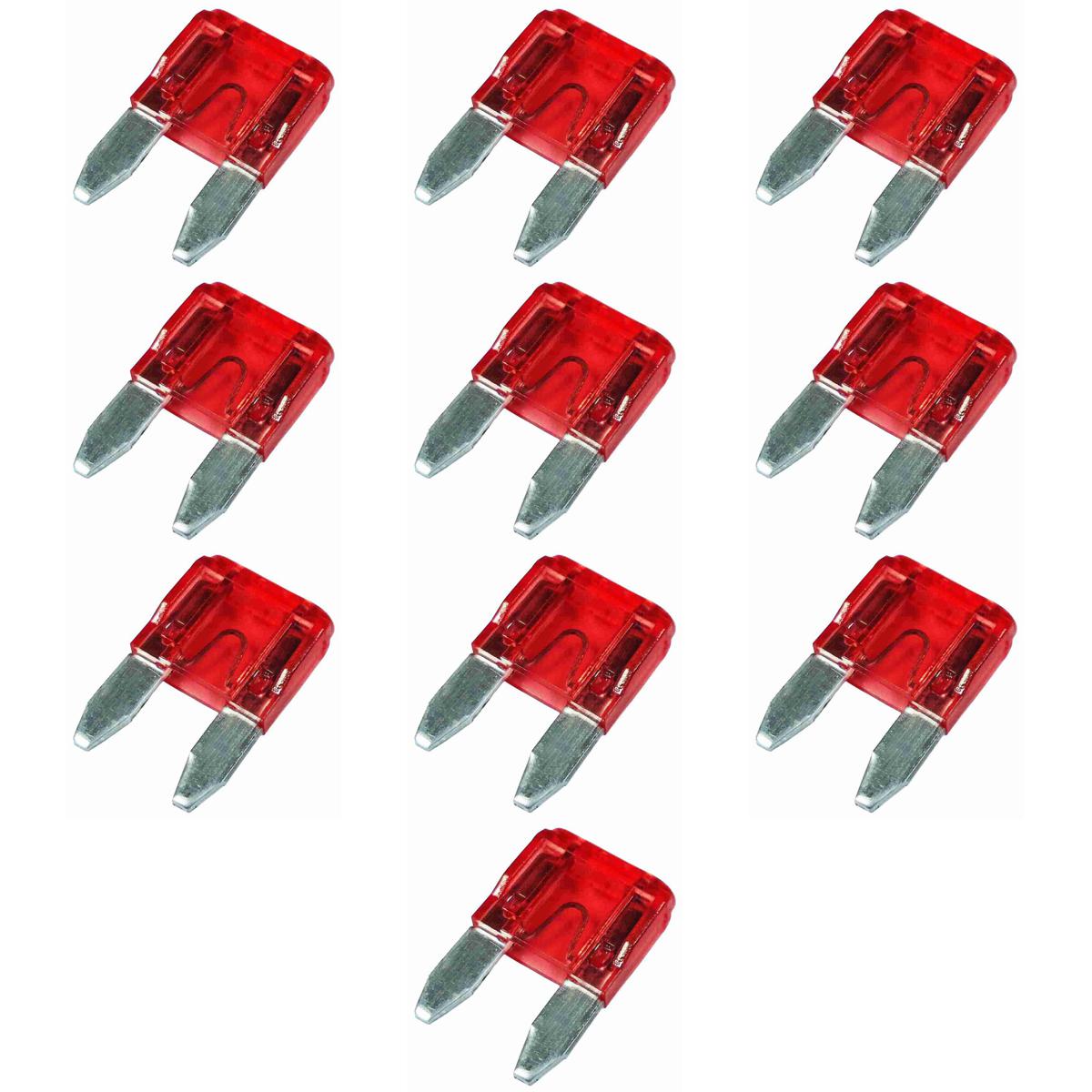Fusível Mini Lâmina 10A Universal Blister 10 Unidades - DNI - DNI 317010K