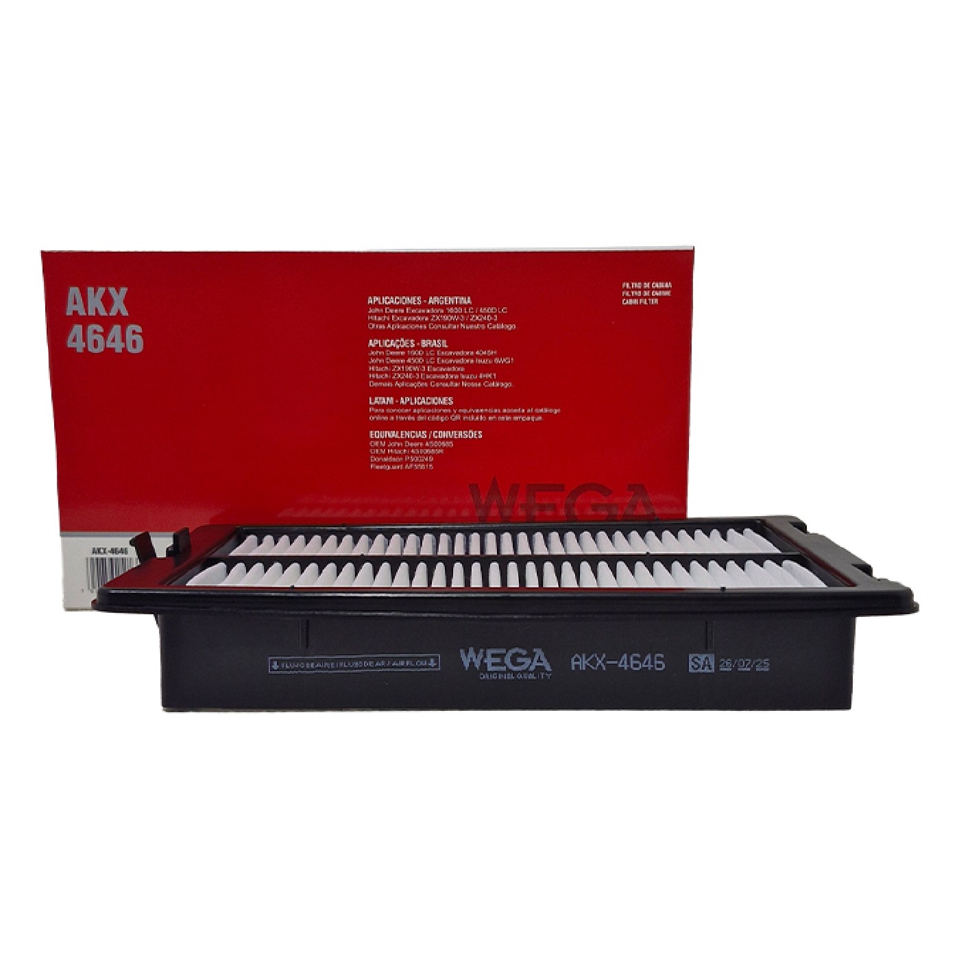 Filtro de Cabine sem Carvão - WEGA - AKX-4646