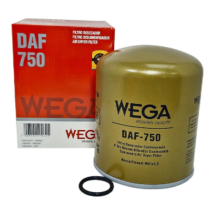 Filtro Desumidificador do Sistema Freio - WEGA - DAF-750