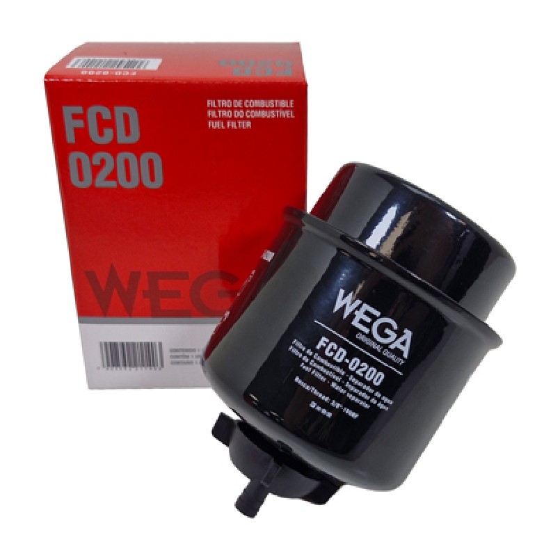 Filtro do Combustível Diesel Separador Blindado com Dreno - WEGA - FCD-0200