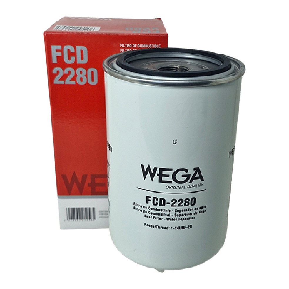 Filtro do Combustível Diesel Separador Blindado com Dreno - WEGA - FCD-2280